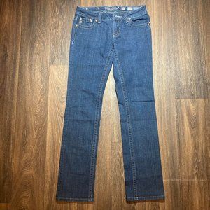 Women’s MissMe Jeans Strait Dark Wash Size 28x34